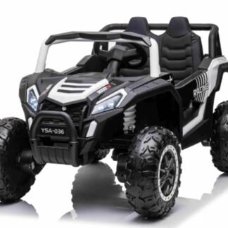 Coche Buggy blanco, BlueTooth, 12V, 2.4ghz, 4x4, ruedas eva, asiento polipiel INDA3-LI-A036WT